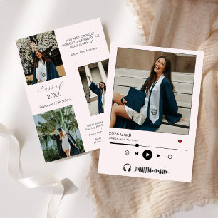 Invitación Clase de Jugador de Música Personalizada de 2025