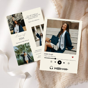 Invitación Clase de Jugador de Música Personalizada de 2025