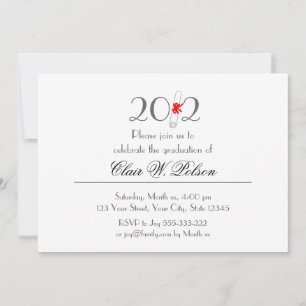 Invitación Clase de la celebración de graduación de 2012