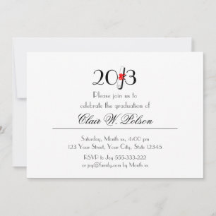 Invitación Clase de la celebración de graduación de 2013