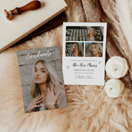 Invitación Clase de la fiesta clásica de graduación fotográfi