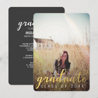 INVITACIÓN CLASE DE LA FOTO DE GRADUACIÓN 2019 INVITE