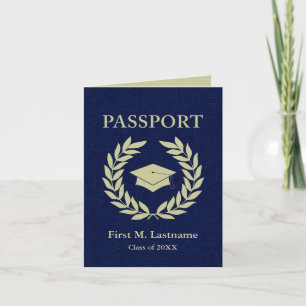 Invitación clase de pasaporte de graduación de 2022