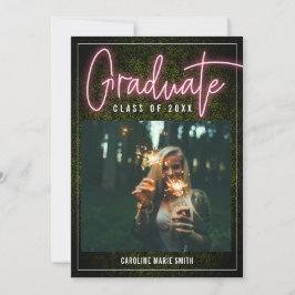 Invitación Clase De Posgrado Neon