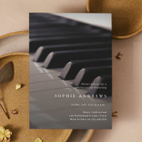 Clase de Recital de Piano Minimalista Elegante