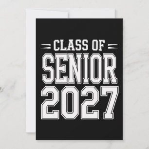 Invitación Clase de último año 2027 Graduación Orgulloso Grad