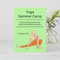Clase de yoga personalizada de salud retiro campam
