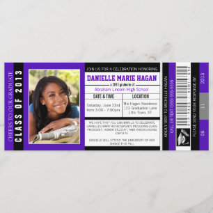 Invitación Clase del boleto 2013 de la admisión del VIP de la