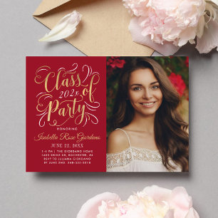 Invitación Clase del Partido de Graduación de Oro Rojo 2025 F
