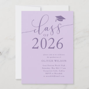 Invitación Clase del Partido de Graduación Púrpura de 2025