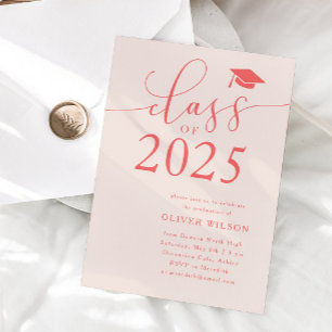 Invitación Clase del Partido de Graduación Rosa de 2025