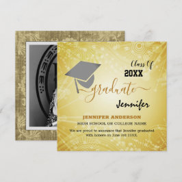 Invitación Clase elegante de 20XX, Foto, graduación de topper