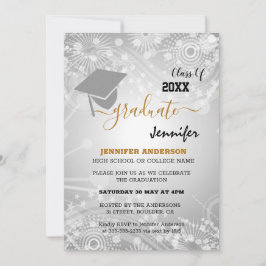 Invitación Clase elegante de 20XX, Foto, graduación de topper