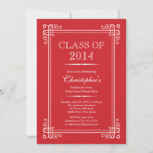 Invitación Clase Formal Elegante del Partido de Graduación 20