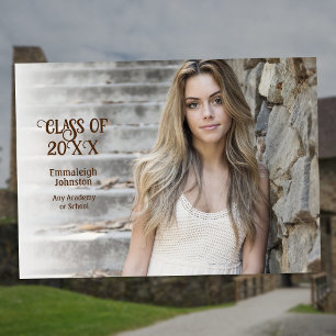 Invitación Clase fotográfica clásica de la fiesta de graduaci