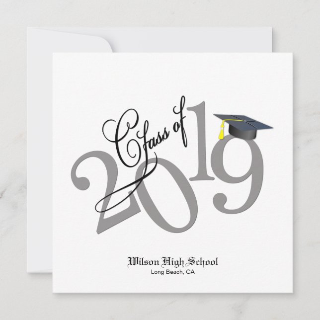 Invitación Clase Funky de Graduación 2019 (Anverso)