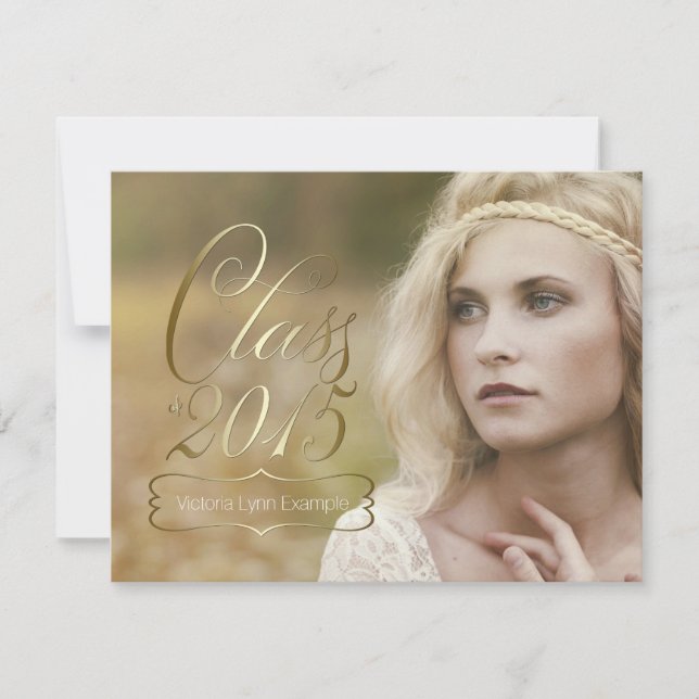 Invitación Clase Gold de graduación 2015 (Anverso)