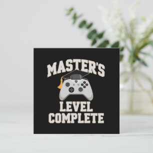 Invitación Clase graduada de Máster en Gamer 2026 Graduación
