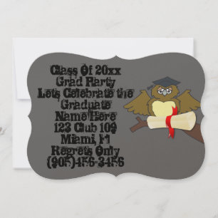 Invitación Clase Graduada Elegante Personalizar Nombre Destin