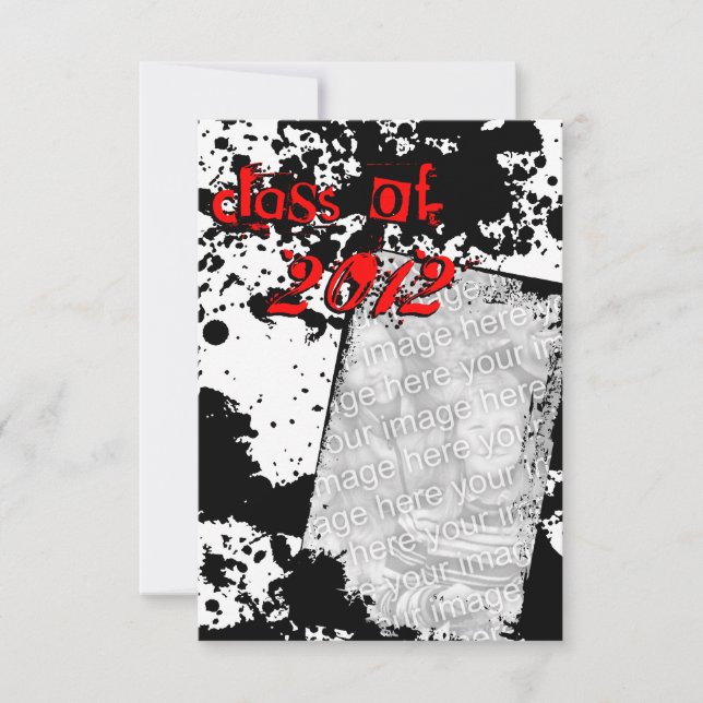 Invitación clase grunge de 2012 (Anverso)