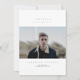 Invitación Clase más fuerte de Graduación Serif 2020