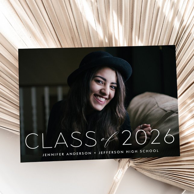 Invitación Clase Moderna de 2026 Fiesta de Graduación de Foto (Subido por el creador)