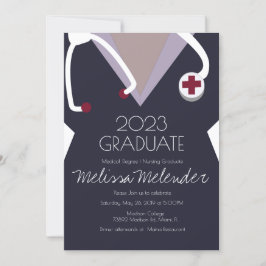 Invitación Clase Moderna de Graduación de Enfermería 2023
