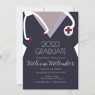 Invitación Clase Moderna de Graduación de Enfermería 2023