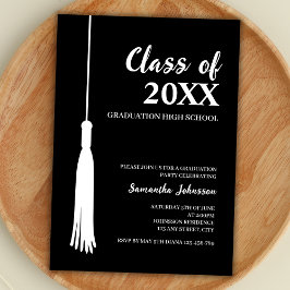 Invitación Clase Moderna De Graduación De Tassel De Grado 202