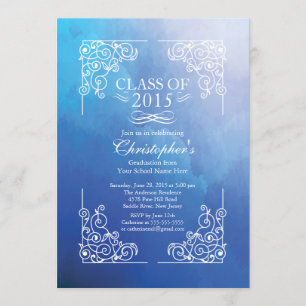 Invitación Clase moderna de la fiesta de graduación 2015