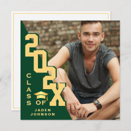 Invitación Clase moderna del Partido de Graduación de FOTO Gr