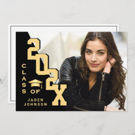Invitación Clase moderna del Partido de Graduación de FOTO Gr