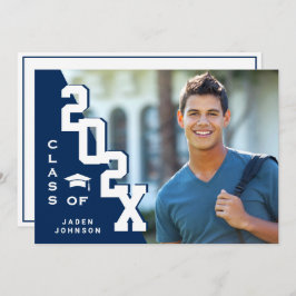 Invitación Clase moderna del Partido de Graduación de FOTO Gr