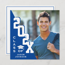 Invitación Clase moderna del Partido de Graduación de FOTO Gr