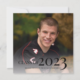 Invitación Clase moderna del Partido de Graduación de Fotogra