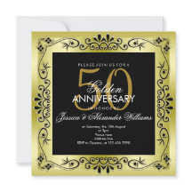 Clase Oro Decorativo Marco 50 Aniversario de Boda
