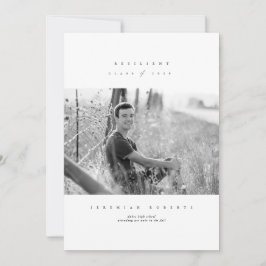 Invitación Clase resiliente de Graduación Serif 2020