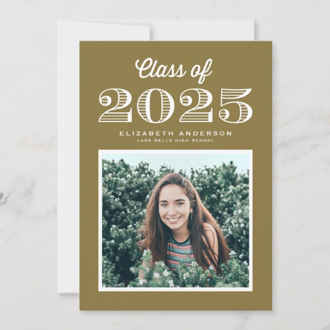 Invitación Clase Retro de Graduación de Oro 2024 (Anverso)