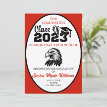 Clase roja y negra de graduación 2023