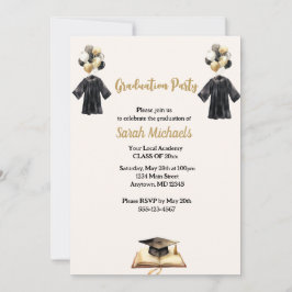 Invitación Clase simple moderna de 20xx Partido de Graduación