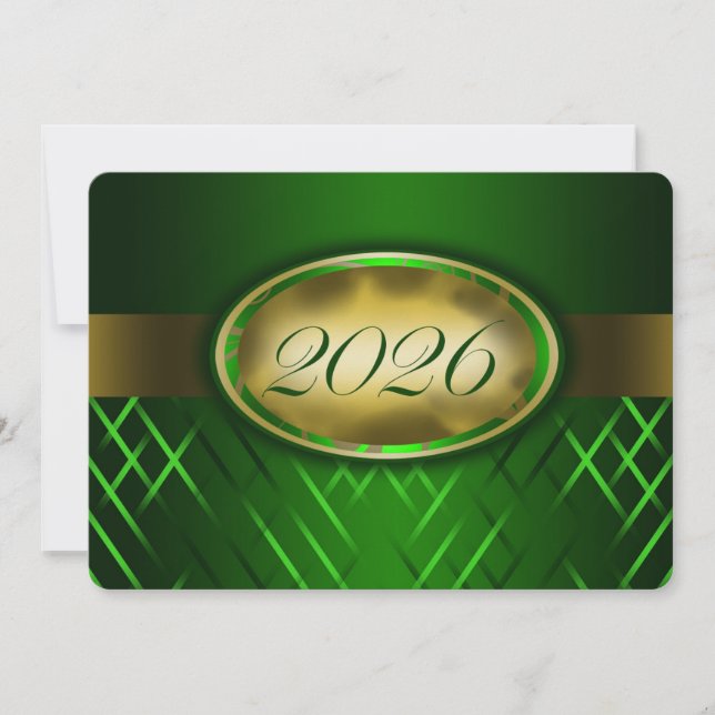 Invitación Clase Verde y Dorado de 2026 (Anverso)