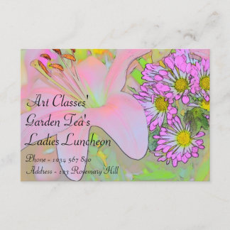 Invitación Clases de Arte Damas Luncheon Garden Tea's