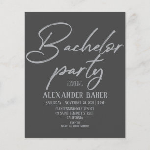 Invitación clásica a la Bachelor Party. Flyer