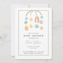 Invitación clásica de Baby Shower