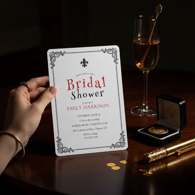 Invitación clásica de boda de negro y blanco (Subido por el creador)
