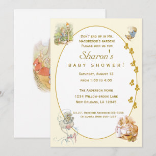 Invitación Clásica de Cumpleaños para Baby Shower