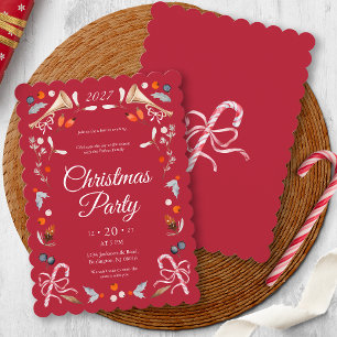 Invitación Clásica de Fiesta de Navidad
