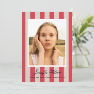 Invitación clásica de graduación