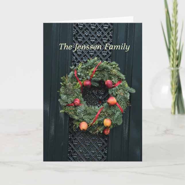 Invitación clásica de la dirección de la puerta de (Anverso)