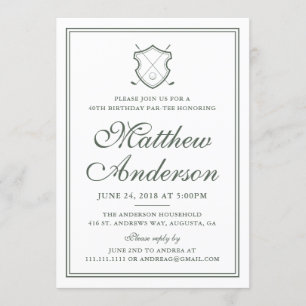 Invitación clásica elegante de la fiesta de